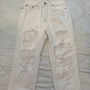 Carmar ripped mom jeans